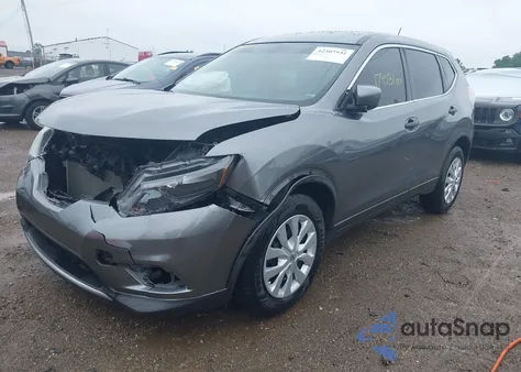 2016 Nissan Rogue S из США, поврежденный, VIN KNMAT2MV1GP647408